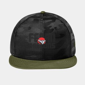 Camo Flat Bill Snapback Cap Thumbnail
