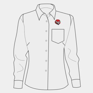 Women's Cotton/Poly Solid Point Collar Shirt Thumbnail
