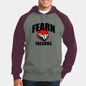 Raglan Colorblock Pullover Hooded Sweatshirt Thumbnail