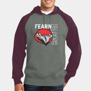 Raglan Colorblock Pullover Hooded Sweatshirt Thumbnail